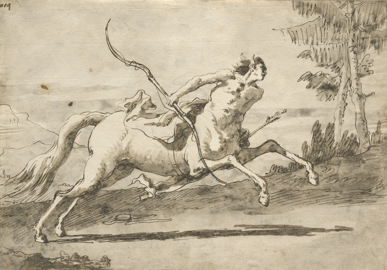 Centauro galopando, c.1755-65 de Giovanni Domenico Tiepolo