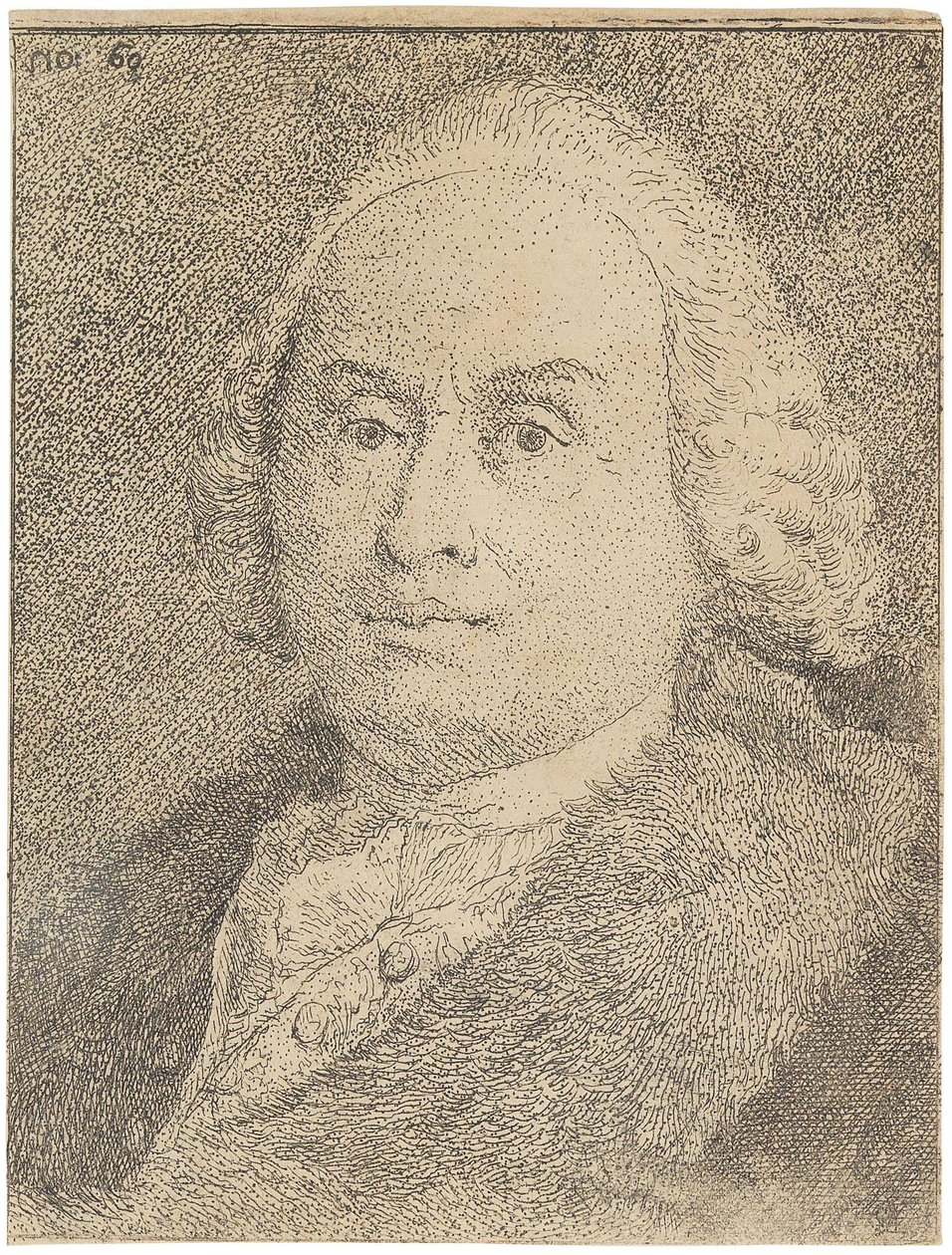 Retrato de Giovanni Battista Tiepolo 1696-1770 de Giandomenico Tiepolo