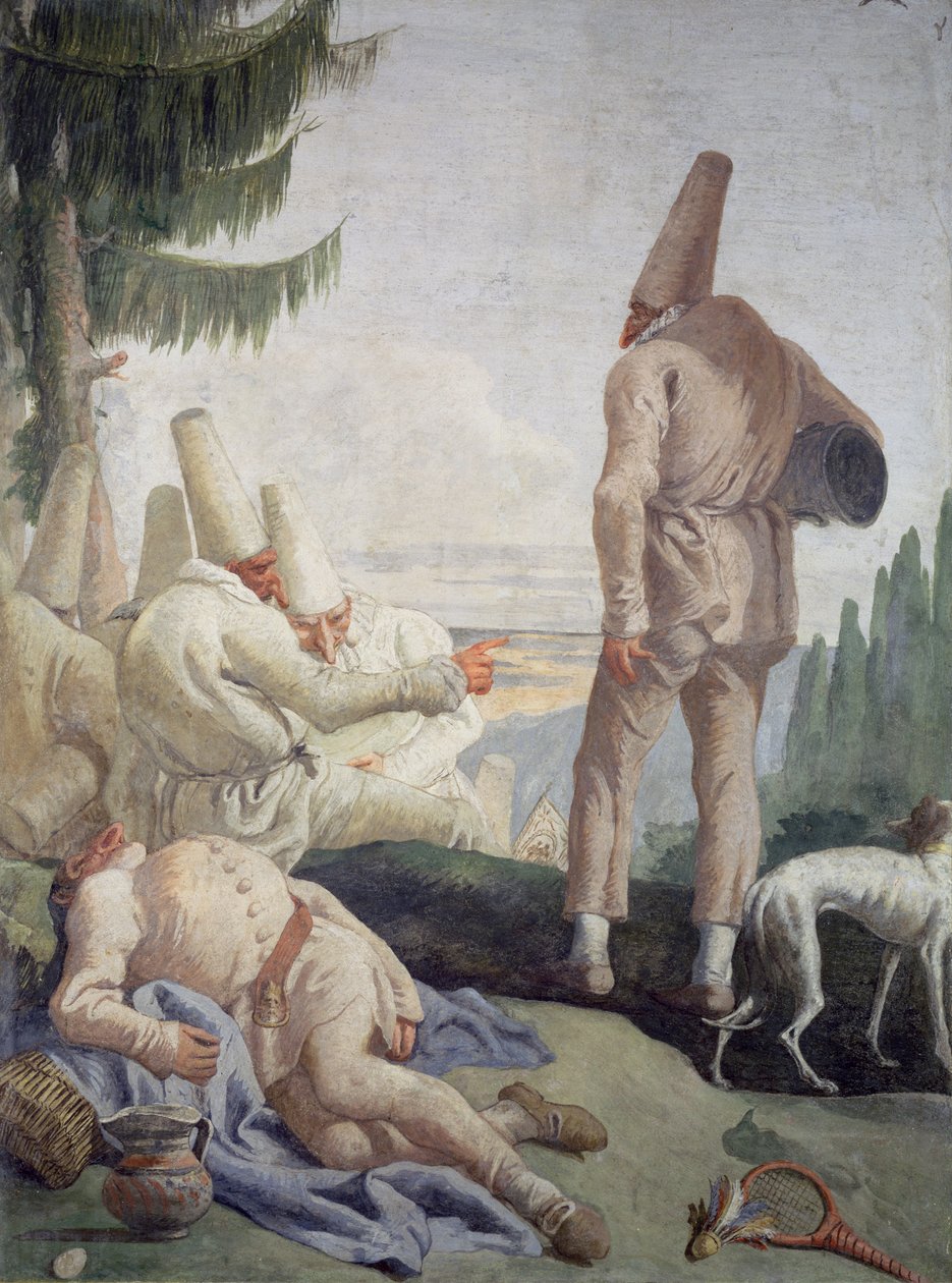 Pulcinella de Vacaciones de Giovanni Domenico Tiepolo