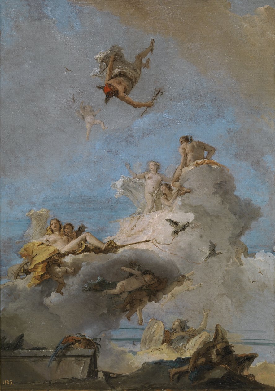 El triunfo de Venus El Olimpo, entre 1762 y 1765 de Giovanni Domenico Tiepolo