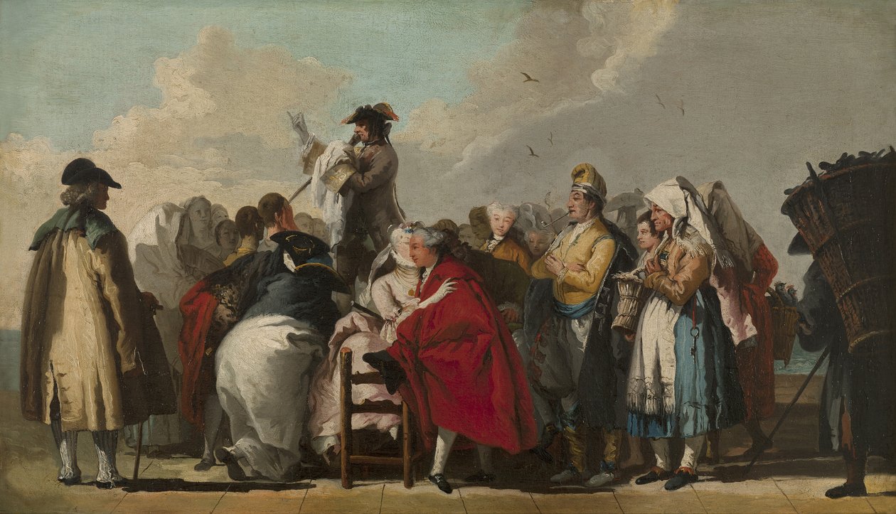 El charlatán veneciano, ca 1764-1765 de Giovanni Domenico Tiepolo