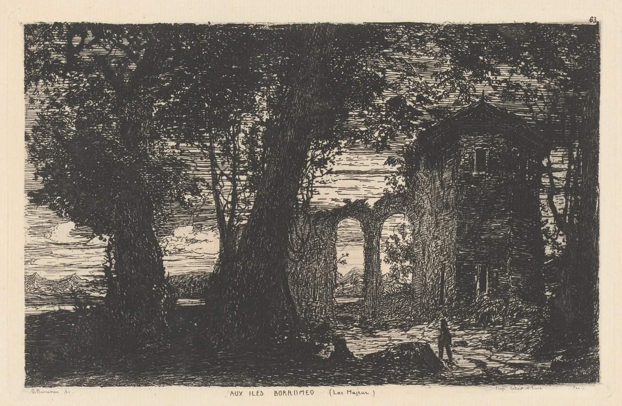 Aux Iles Borromeo [Lago Maggiore] de Giberto Borromeo