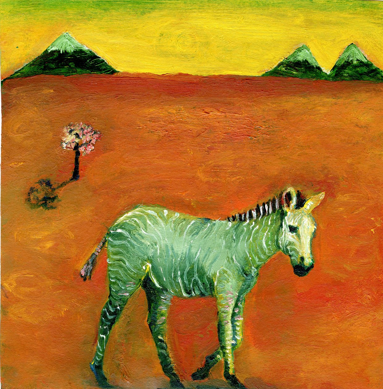 Cebra Verde y Cerezo, 2005 de Gigi Sudbury