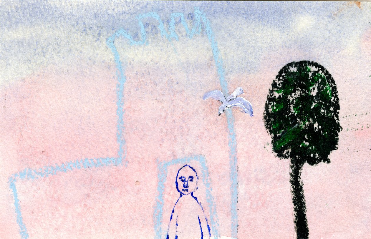 Mi castillo, una gaviota y un ciprés, 2005 de Gigi Sudbury