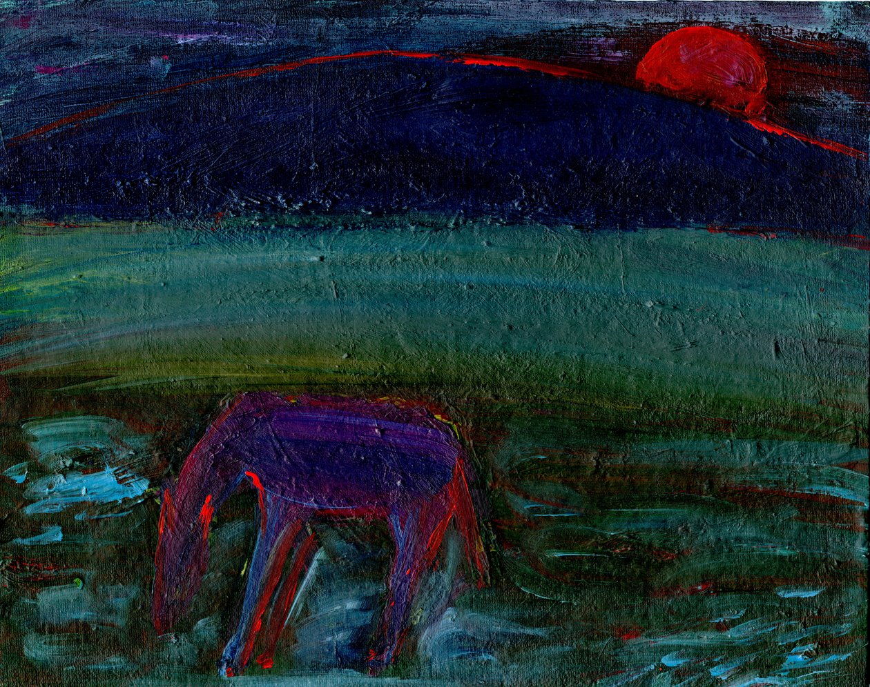 El caballo y la luna roja, 2016 de Gigi Sudbury
