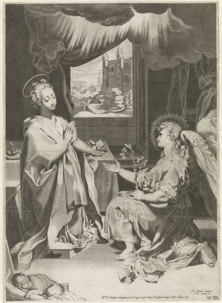 Anunciación de Gijsbert Van Veen