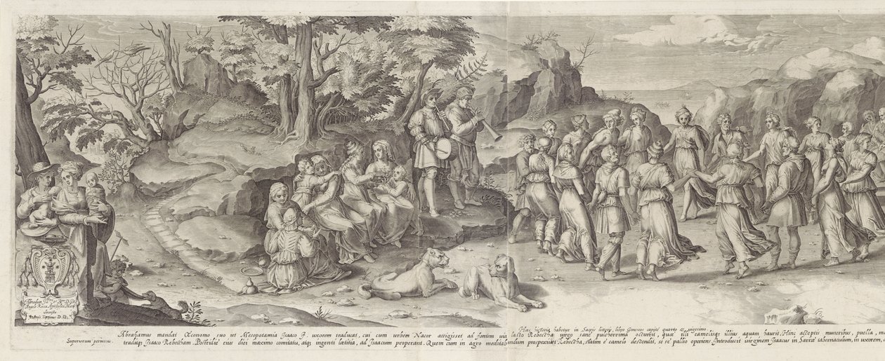 Matrimonio de Isaac y Rebeca de Gijsbert Van Veen