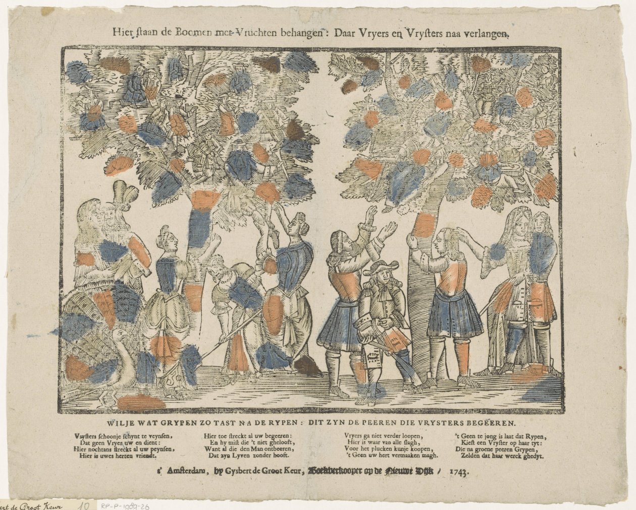 Aquí los árboles están colgados de fruta: Hay vryers y vrysters después del deseo (título en el objeto) de Gijsbert de Groot Keur