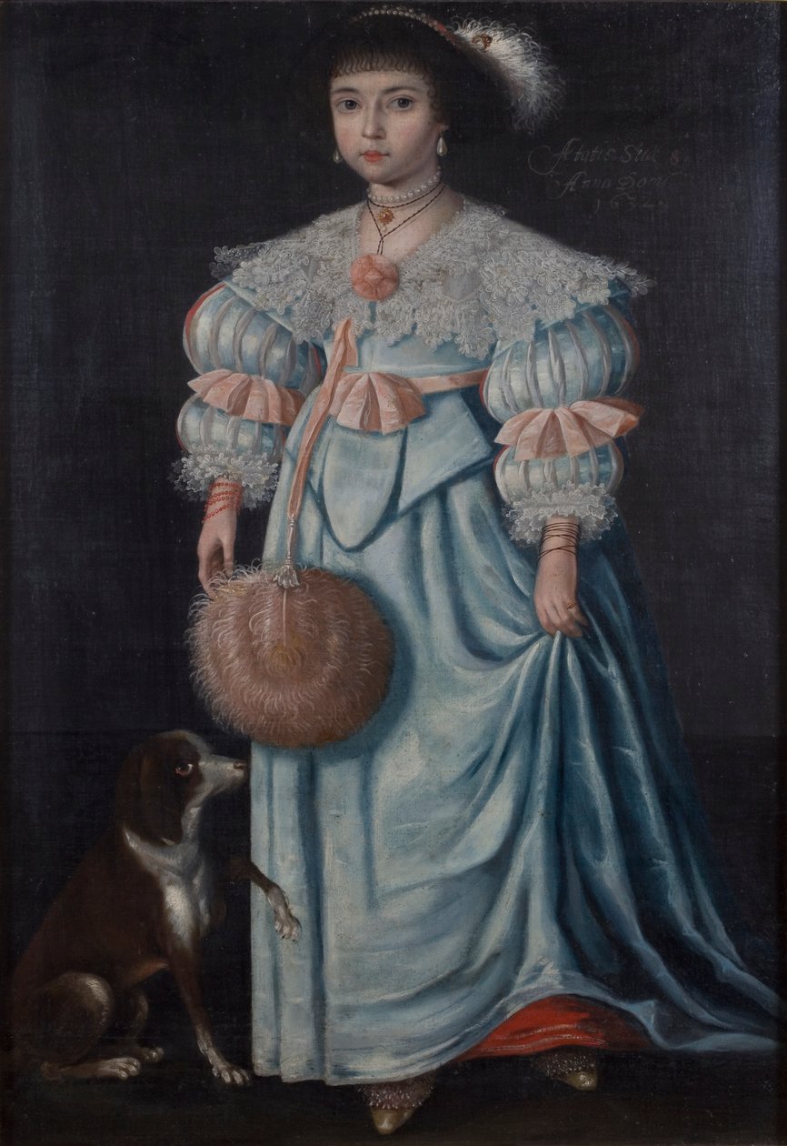 Retrato de una niña, de 8 años, 1632 de Gilbert Jackson