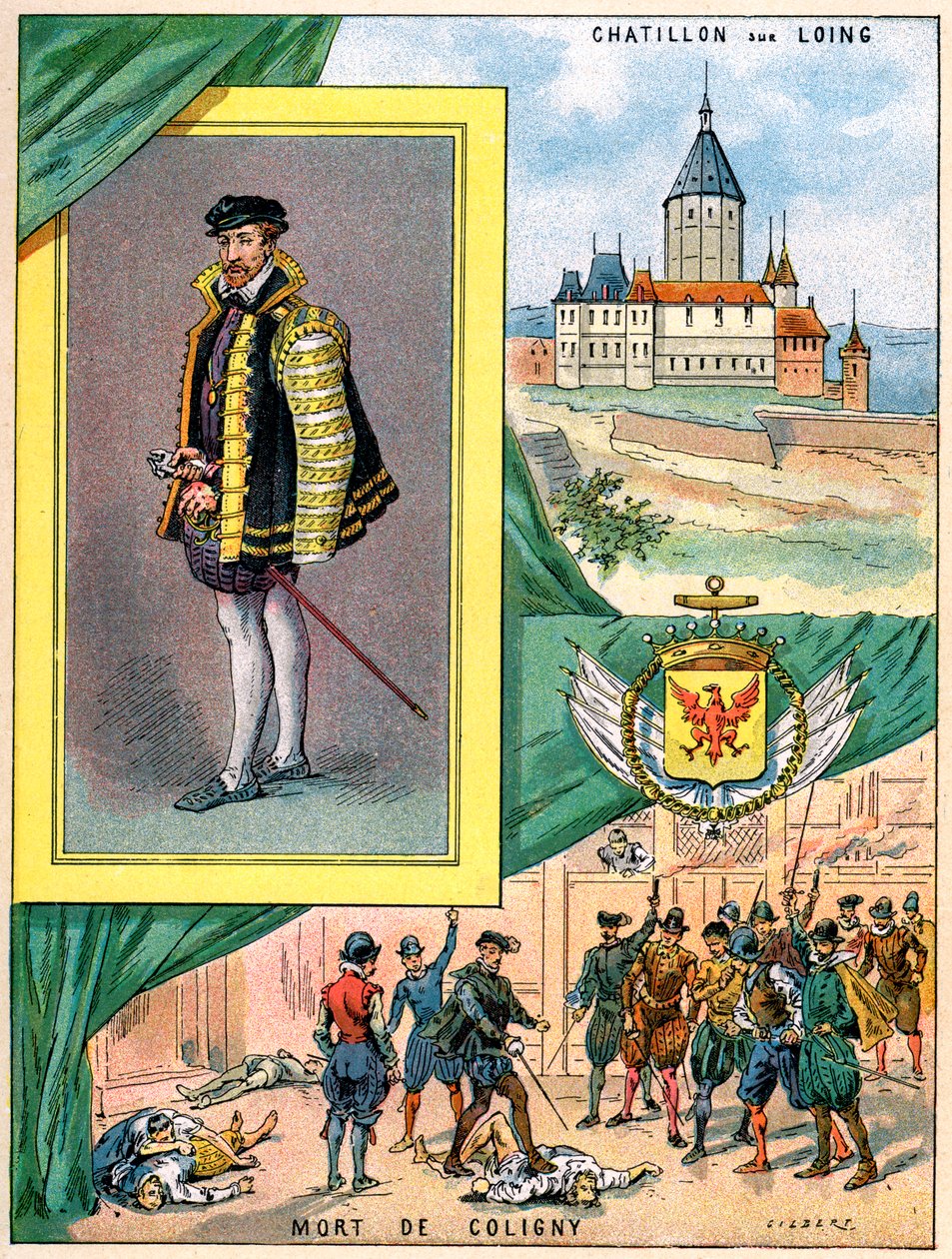 Gaspard de Coligny, almirante de Francia de Gilbert