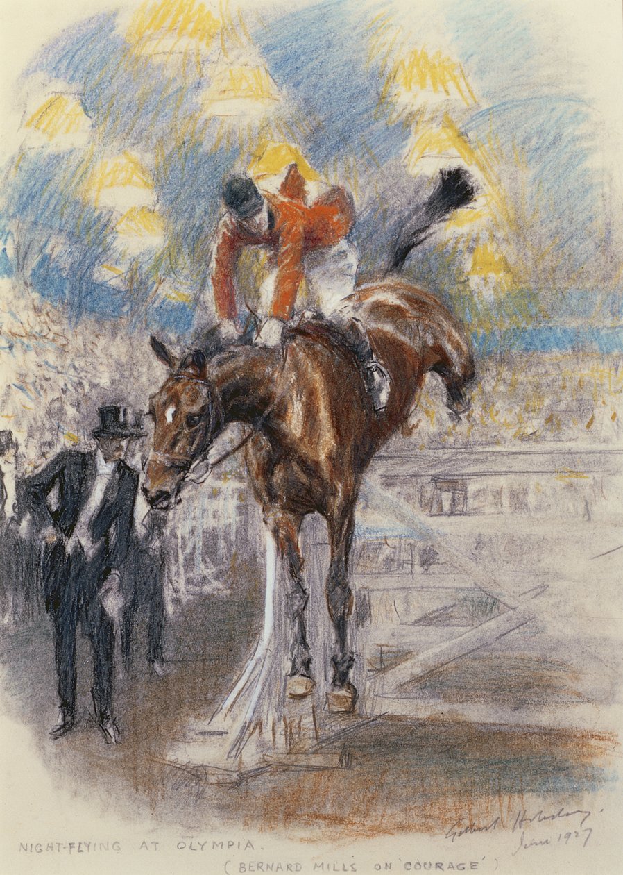 Vuelo Nocturno en Olympia - Bernard Mills en Courage de Gilbert Holiday