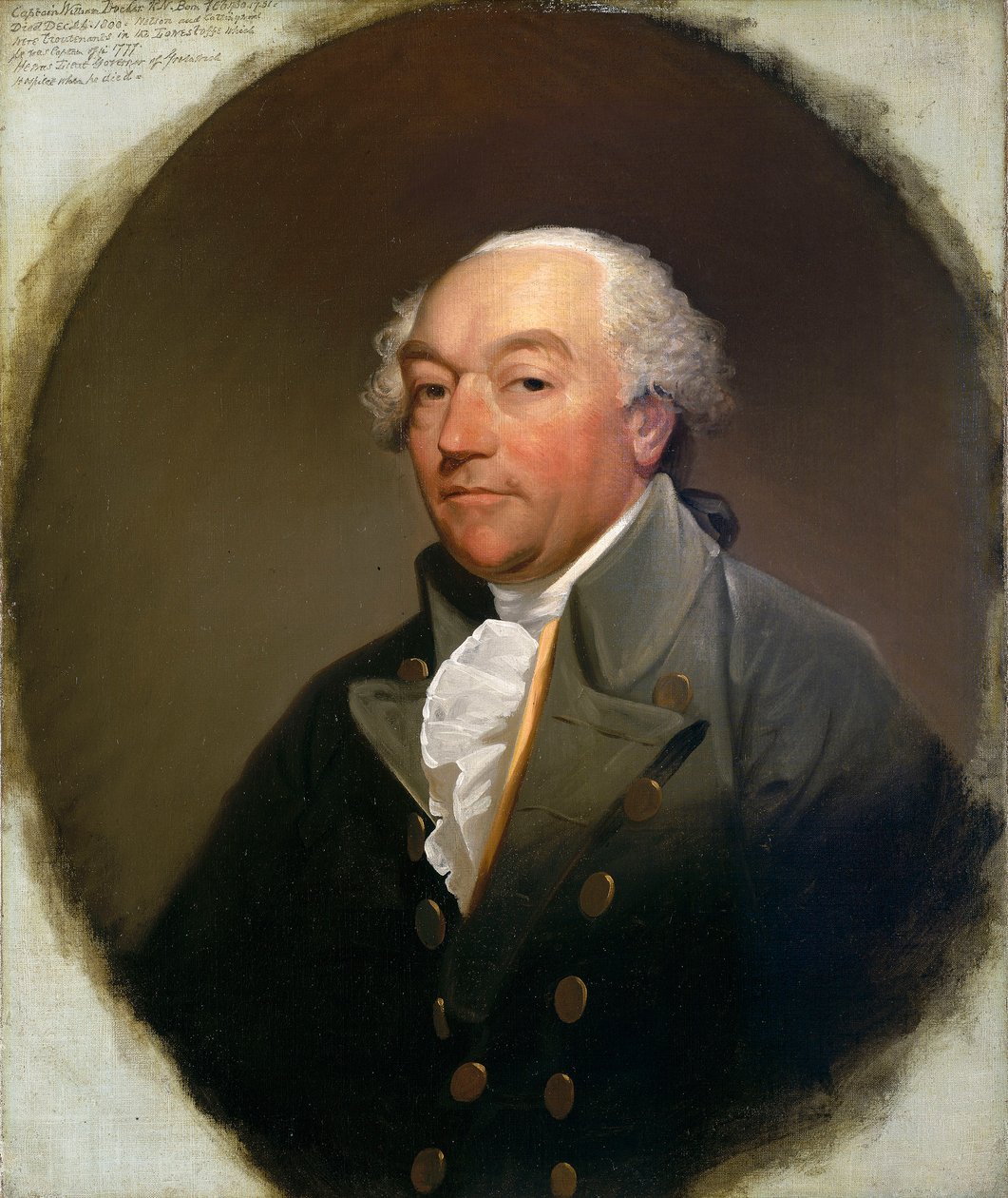 Capitán William Locker (1731-1800), c.1785 (óleo sobre lienzo) de Gilbert Stuart