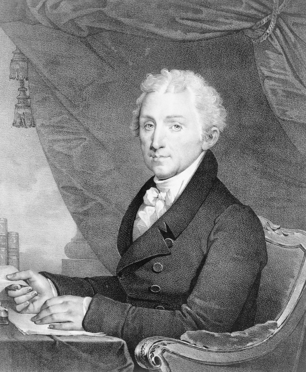 James Monroe, quinto presidente de los Estados Unidos de Gilbert Stuart