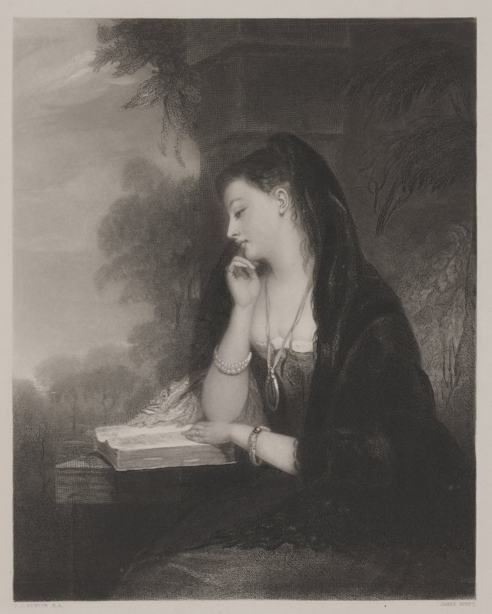 El Pensativo de Gilbert Stuart Newton