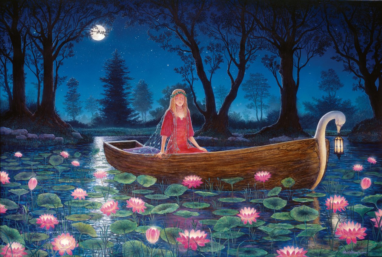 Nenúfares a la luz de la luna, 2002 de Gilbert Williams
