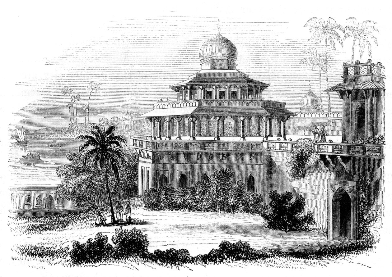 Chalees Satoon, o el Pabellón de los Cuarenta Pilares, 1847 de Giles