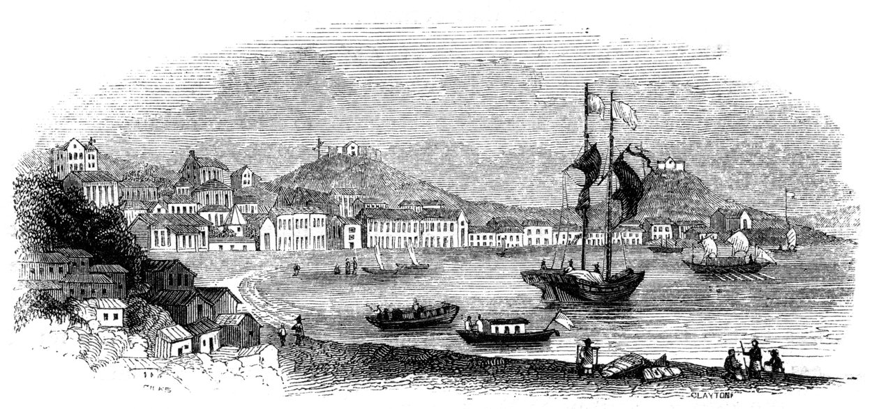 Vista de Macao, 1847 de Giles