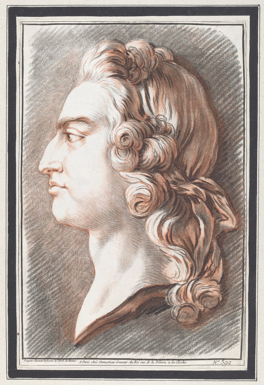 Luis XV de Gilles Demarteau, the Elder, after Jean François Clermont