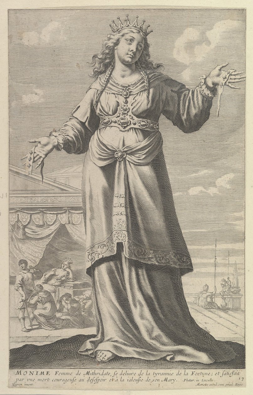 Monime, 1647. Creadores: Gilles Rousselet, Abraham Bosse de Gilles Rousselet and Abraham Bosse