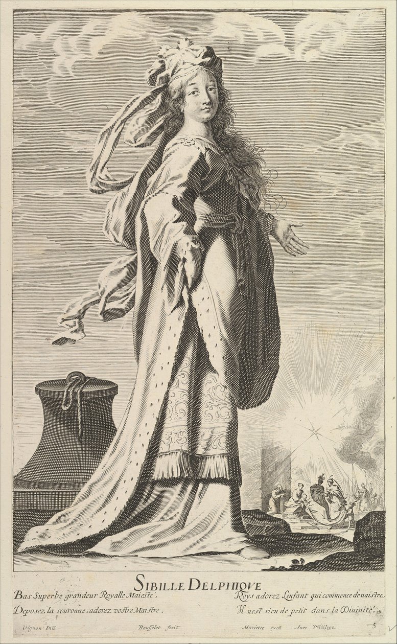 Sibila Délfica, ca. 1635 de Gilles Rousselet and Abraham Bosse