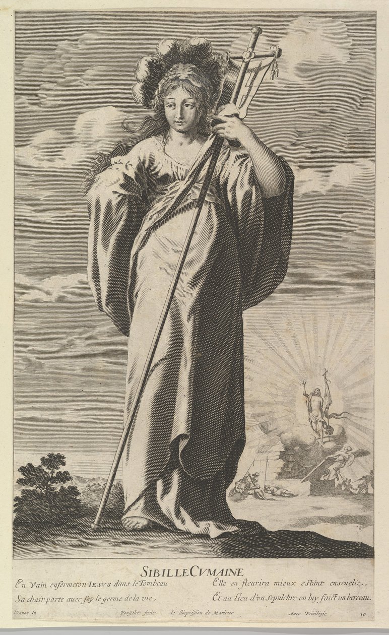 Sibila de Cumas, ca. 1635. Creadores: Gilles Rousselet, Abraham Bosse de Gilles Rousselet and Abraham Bosse
