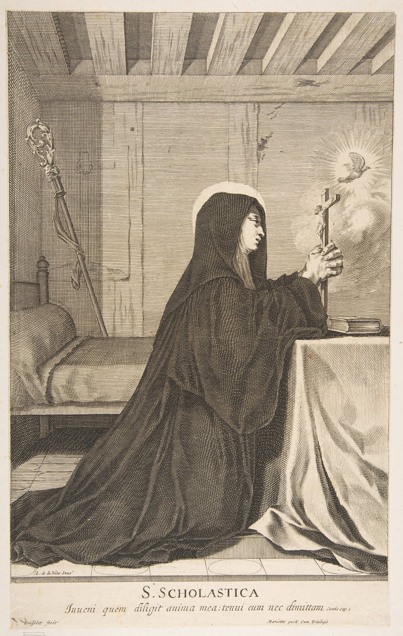 Santa Escolástica de Gilles Rousselet