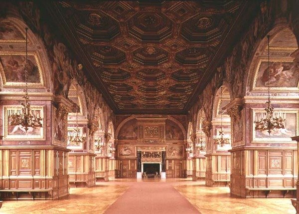 El salón de baile, o galería de Enrique II (1519-59) de Gilles and Delorme Le Breton