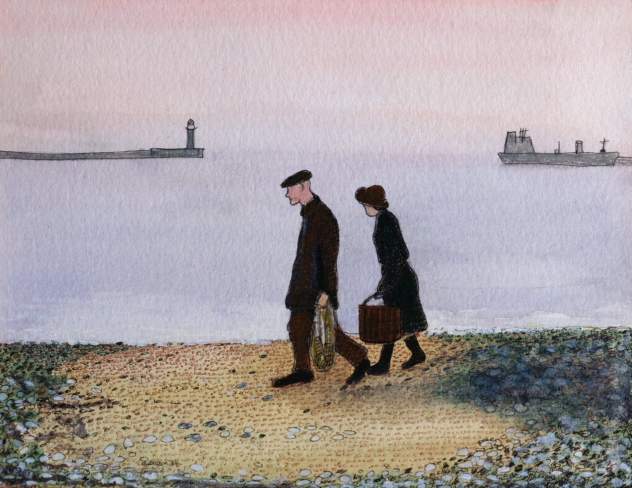 Marea Nocturna, Cornualles, 1982 de Gillian Lawson