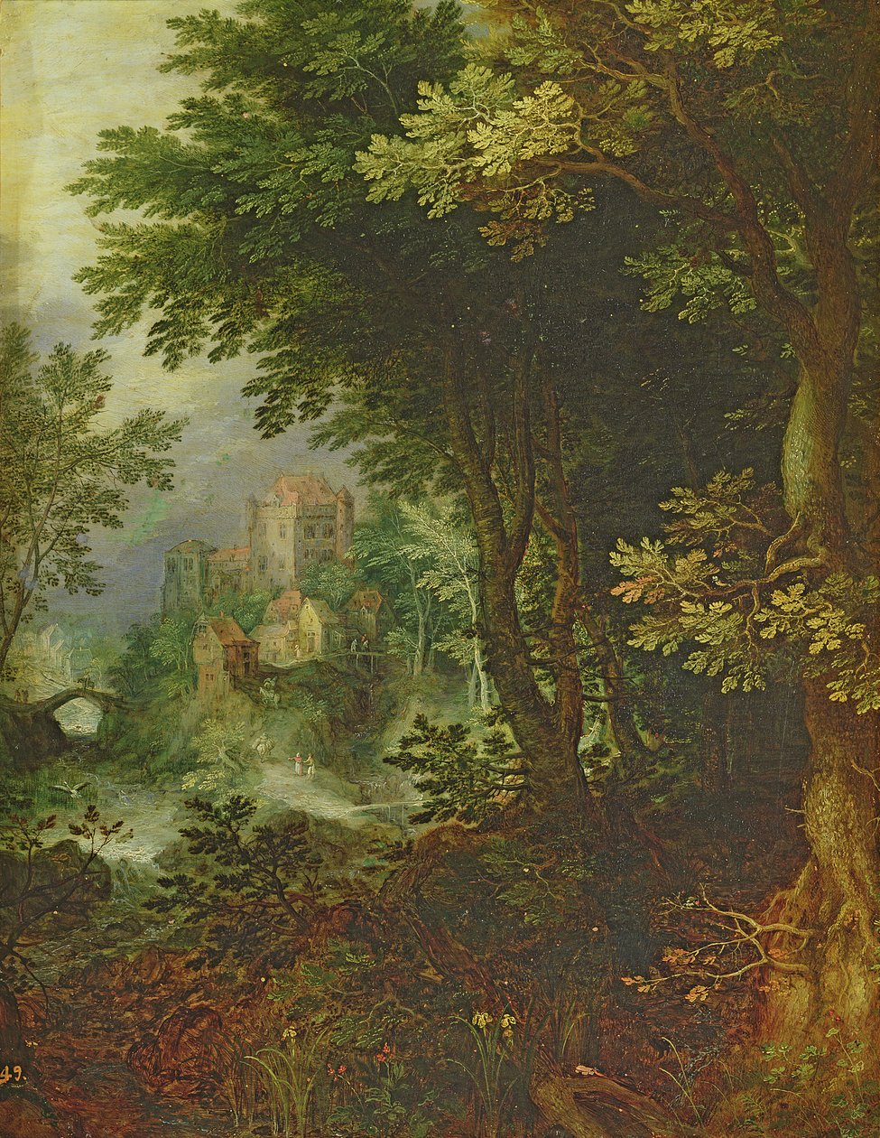 Paisaje de Gillis van III Coninxloo