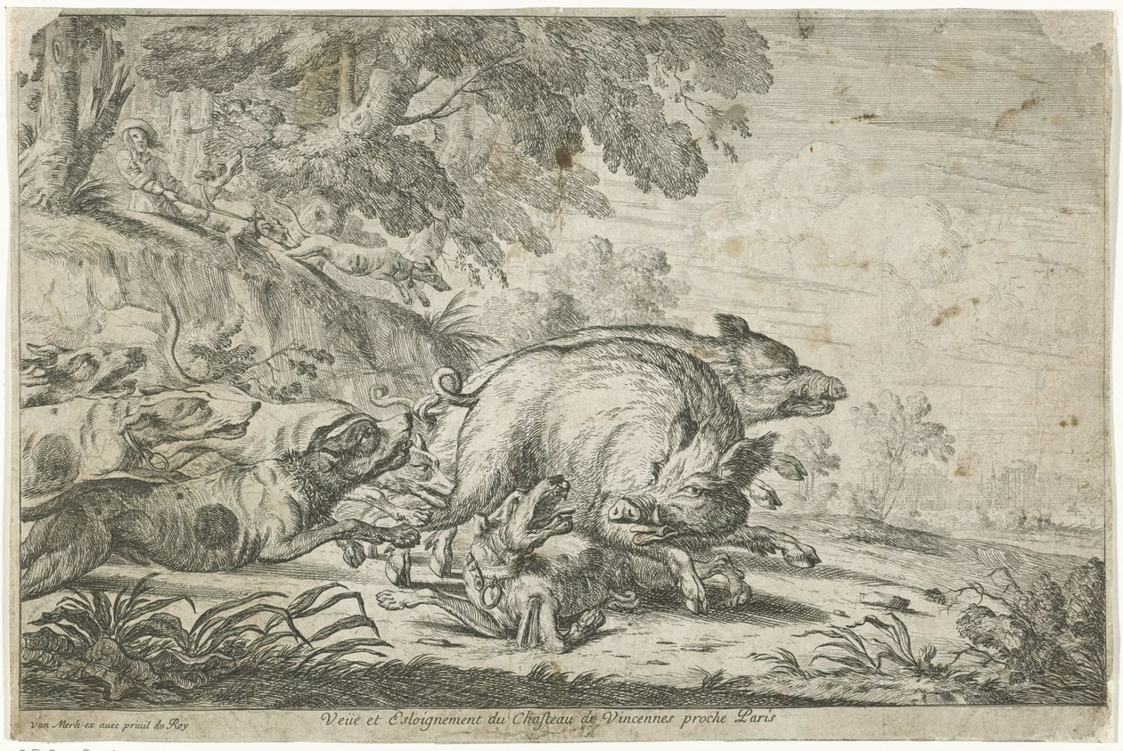 caza del jabalí Yates (título de la serie) de Gillis Peeters (I)