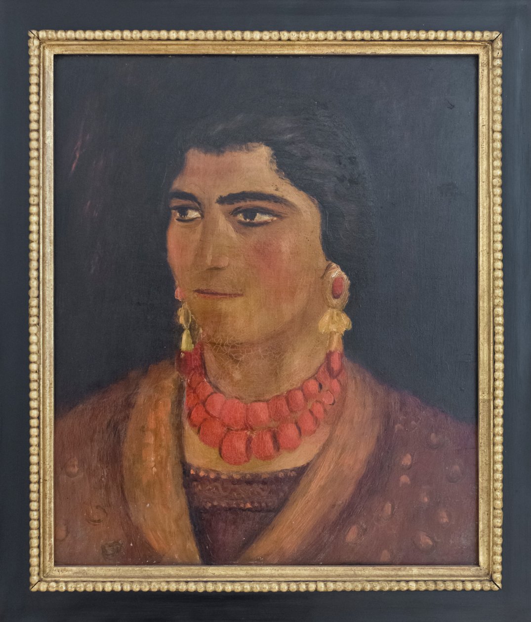 Mujer de Ciociaria, c. 1930 (óleo sobre tabla) de Gino (1904-33) Bonichi