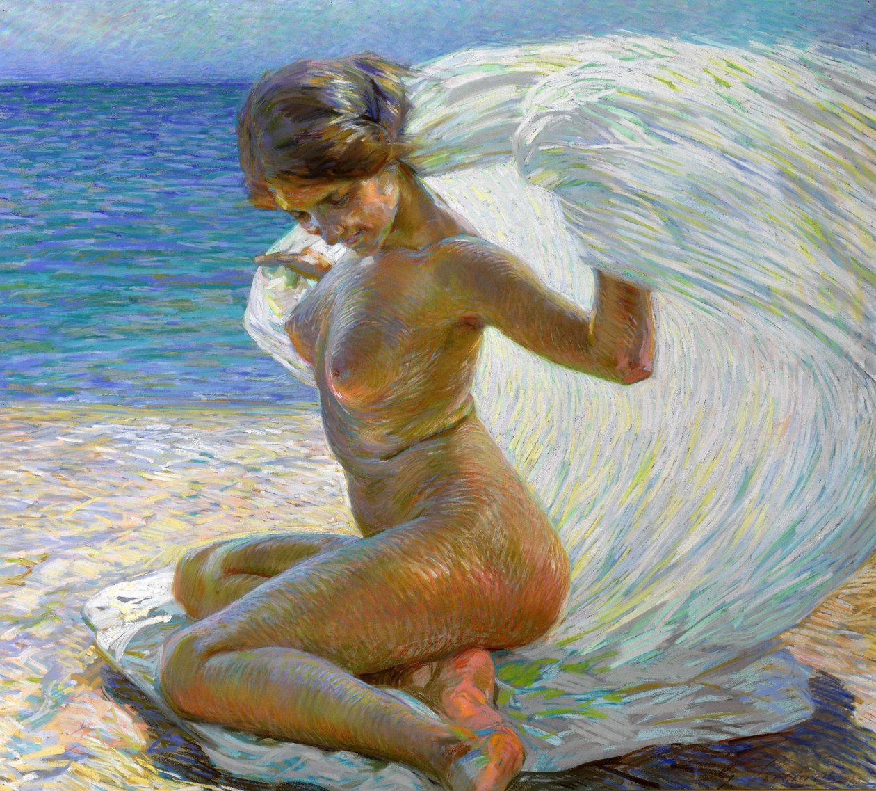 Desnudo en la playa de Gino Piccioni