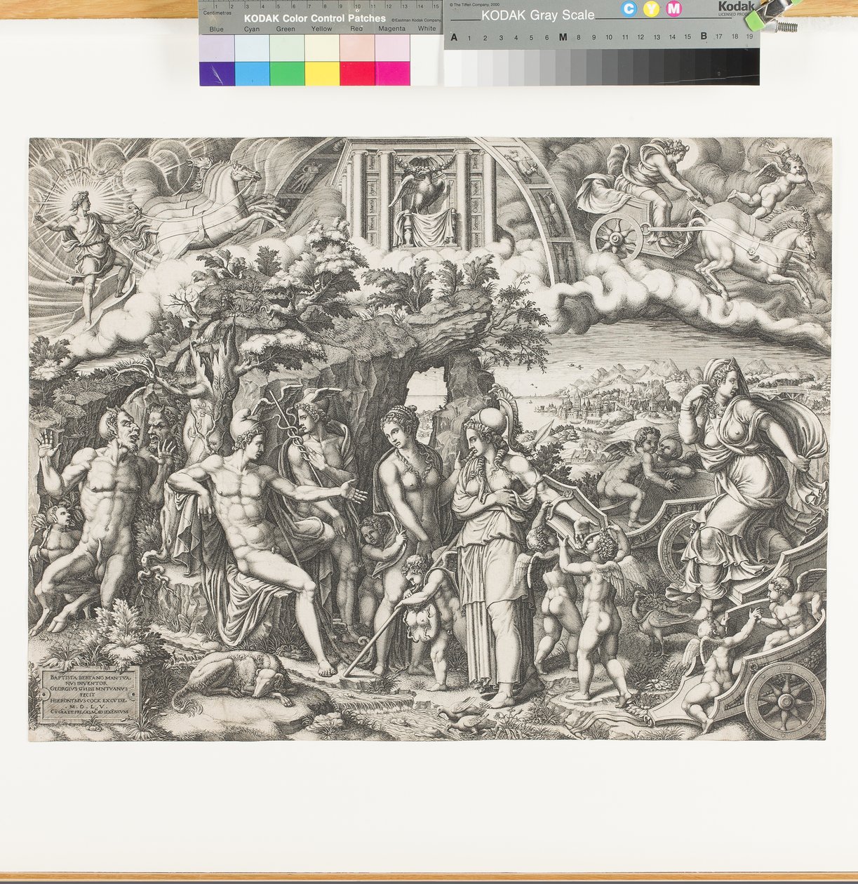 El juicio de Paris, 1555 de Giorgio Ghisi