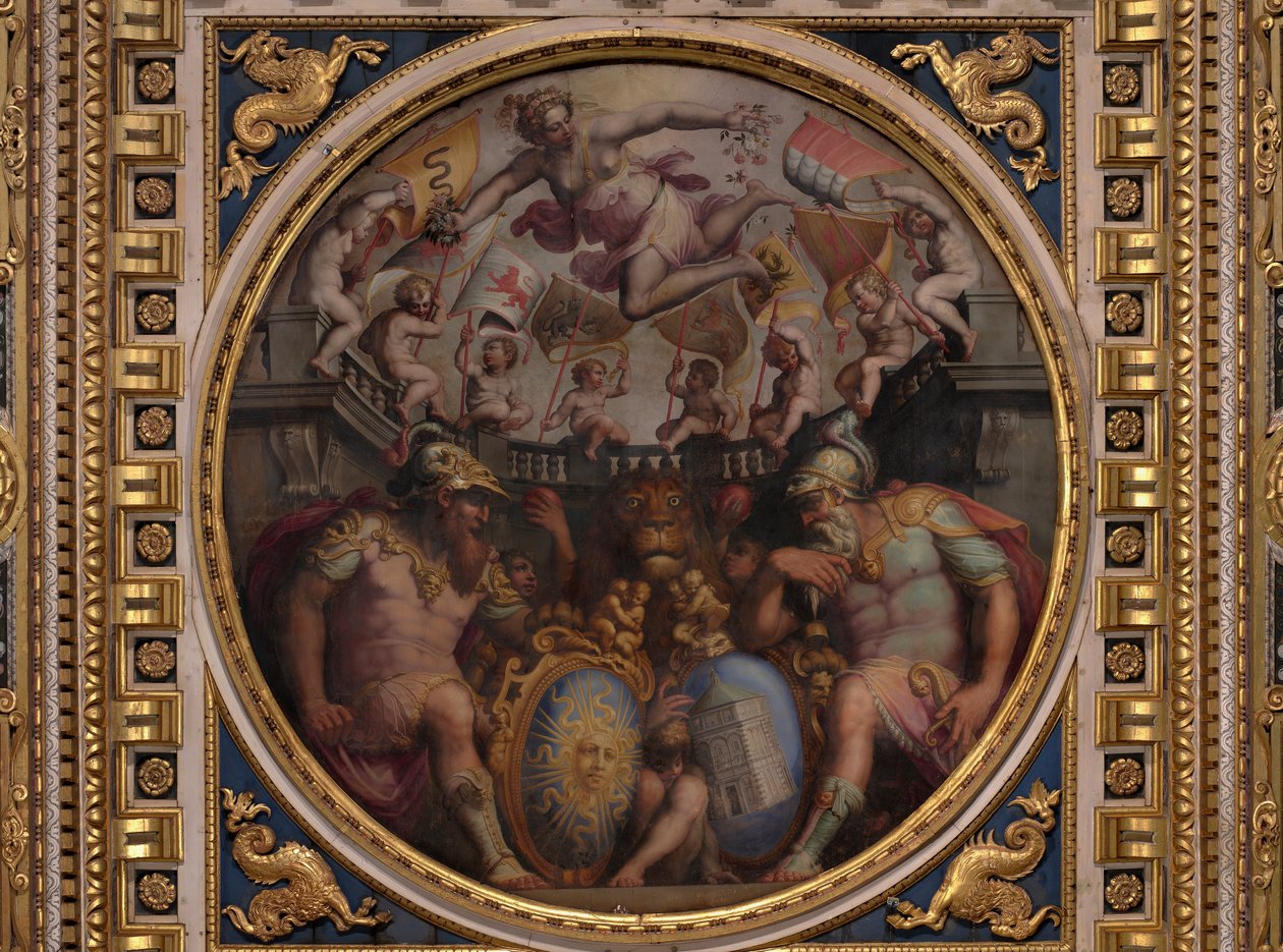 Alegorías de los barrios de San Giovanni y Santa Maria Novella de Giorgio Vasari