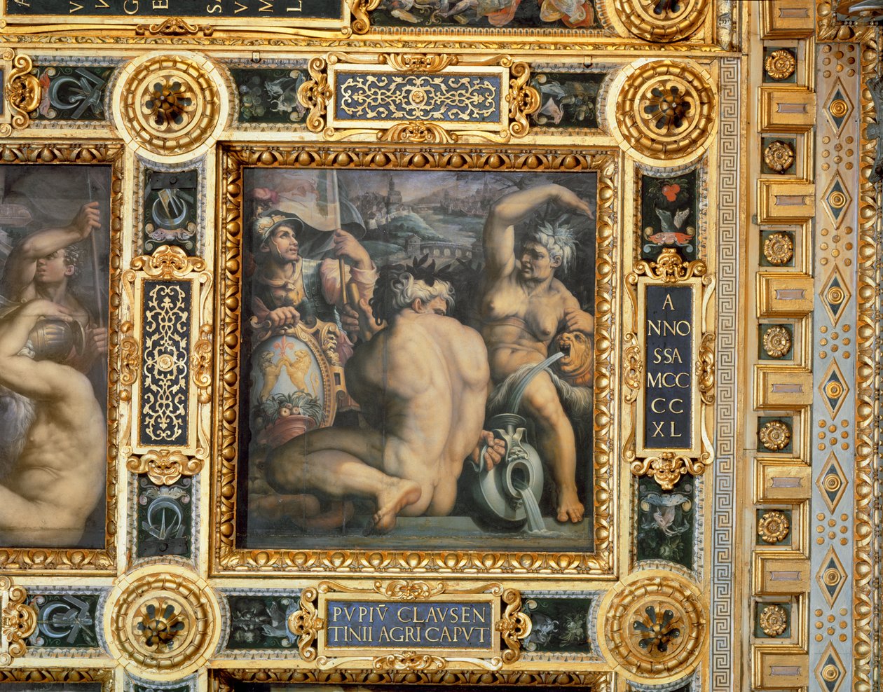 Alegoría de la región de Casentino del techo del Salone dei Cinquecento, 1565 de Giorgio Vasari