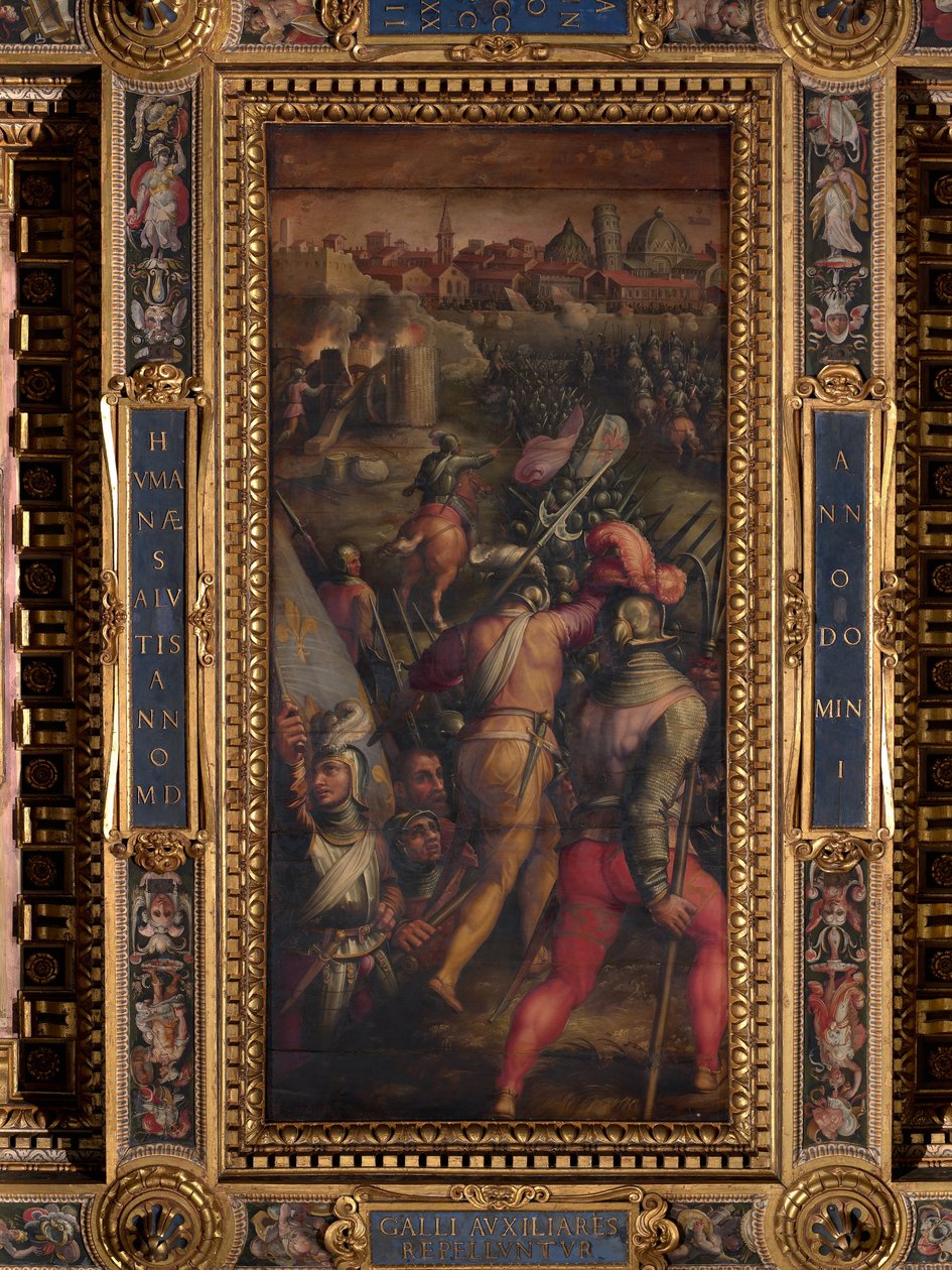 Batalla de Barbagianni, cerca de Pisa de Giorgio Vasari