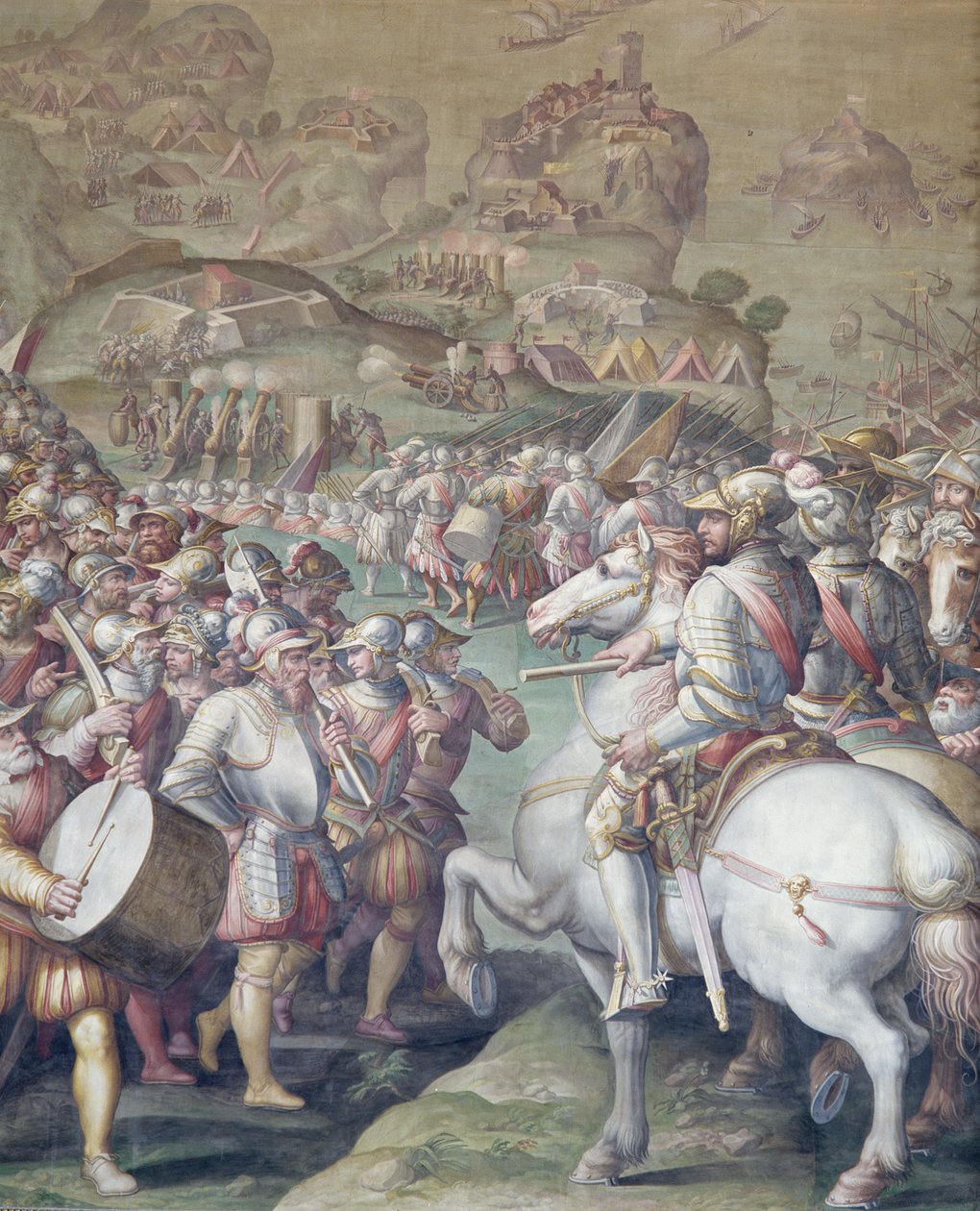 Captura de Porto Ercole, 1555-72 de Giorgio Vasari