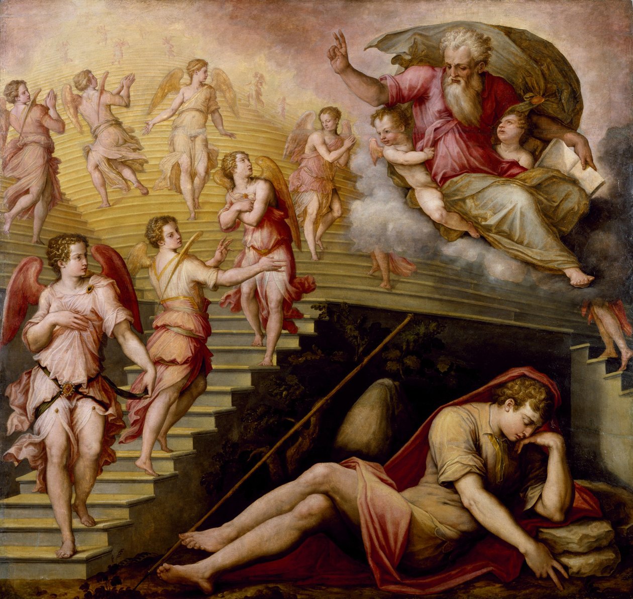 El sueño de Jacob, 1558 de Giorgio Vasari
