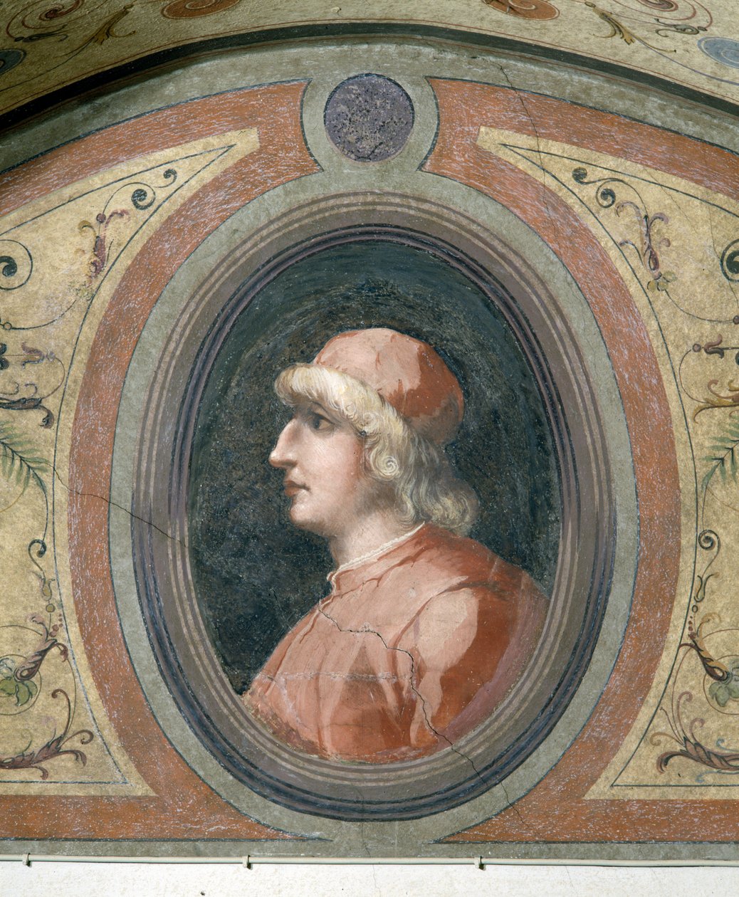 Retrato de un hombre, Camera della Fama, 1548 de Giorgio Vasari