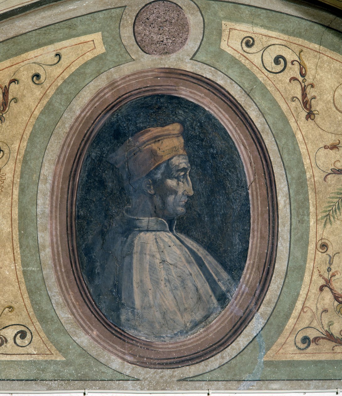 Retrato de un hombre, Camera della Fama, 1548 de Giorgio Vasari