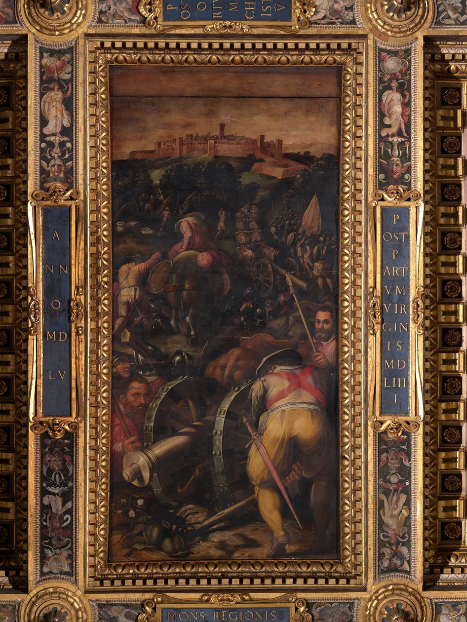 Asalto a Monteriggioni de Giorgio Vasari