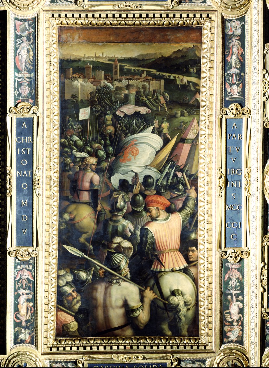 La captura de Cascina del techo del Salone dei Cinquecento, 1565 de Giorgio Vasari