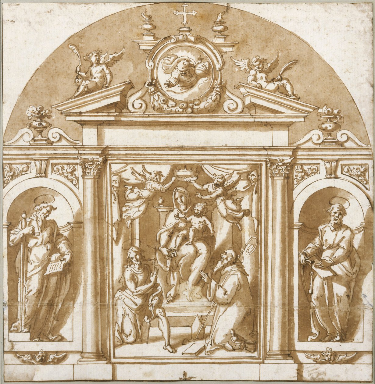 Virgen y santos de Giorgio Vasari