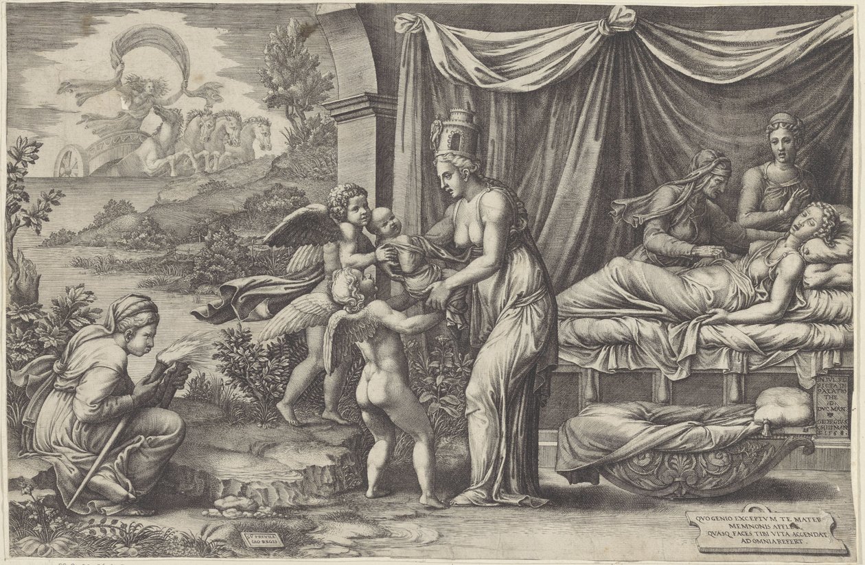 Alegoría de la Natividad de Giorgio Ghisi