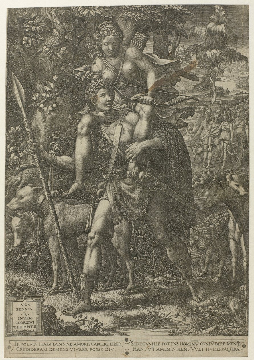 Alegoría de la caza de Giorgio Ghisi