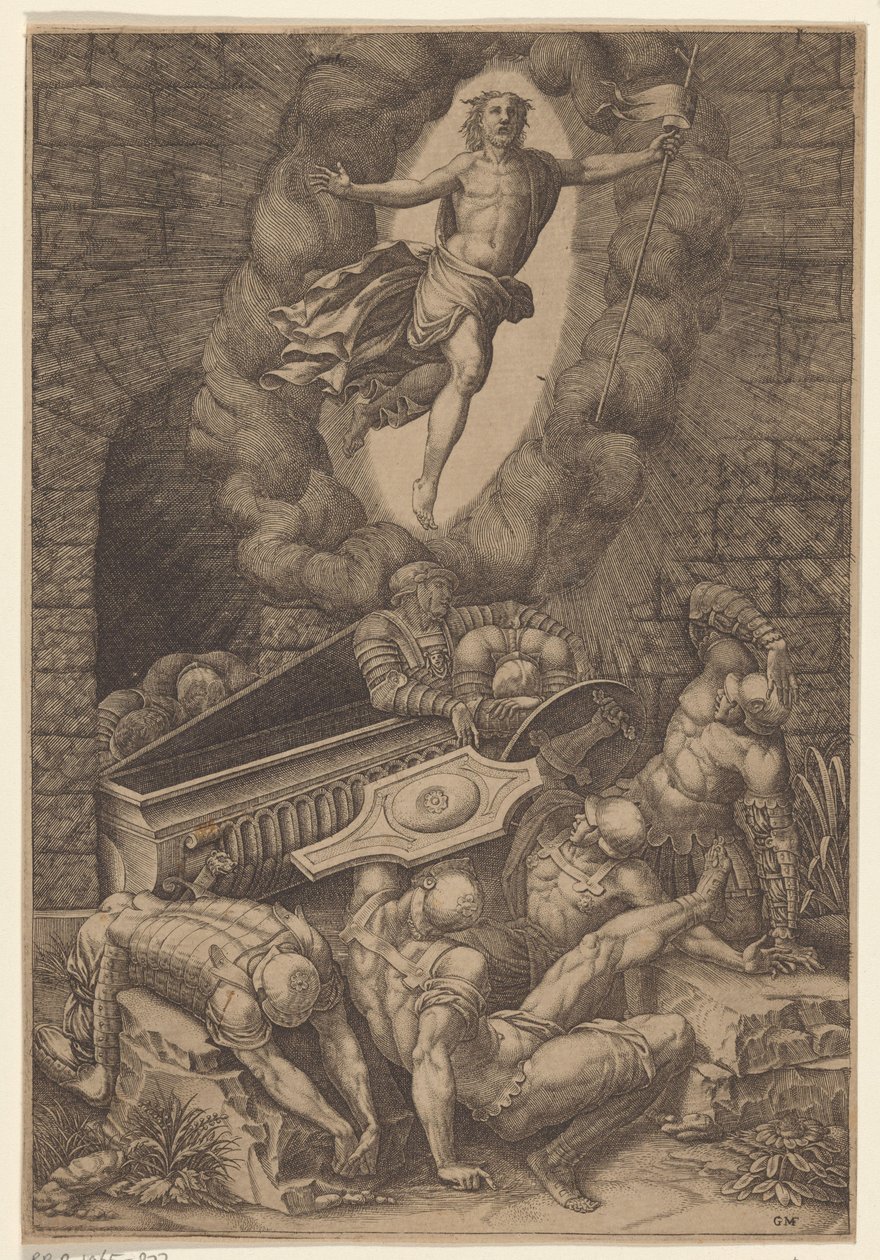 resurrección de cristo de Giorgio Ghisi