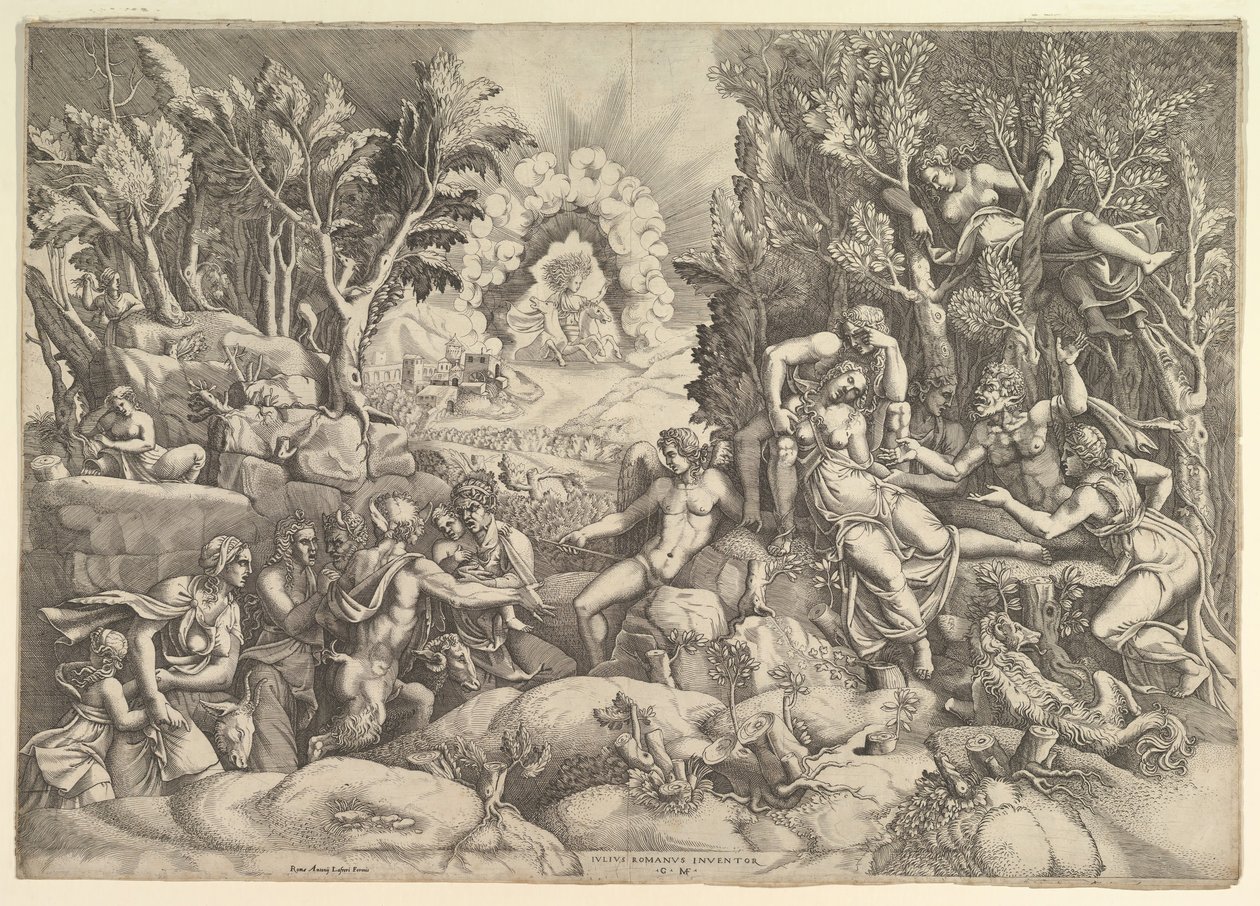 La Muerte de Procris de Giorgio Ghisi
