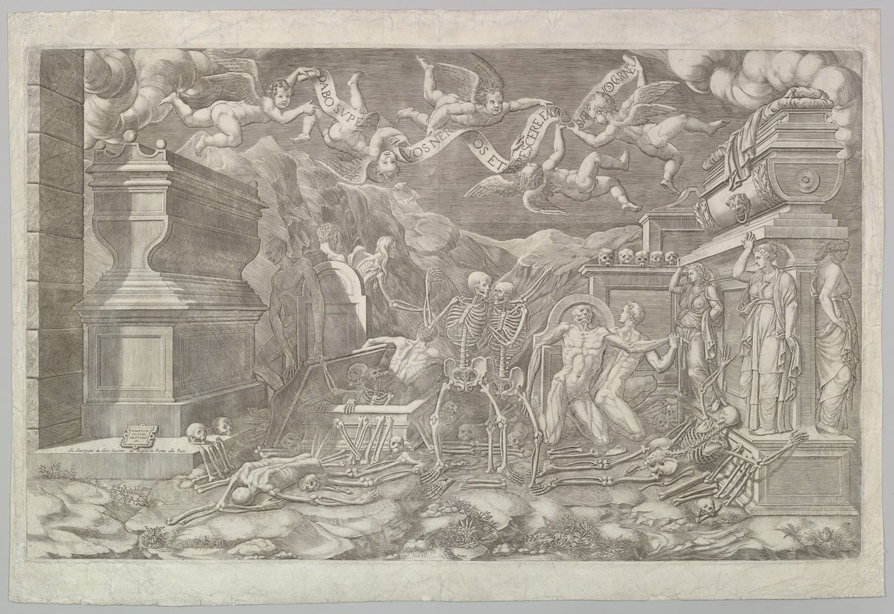 La Visión de Ezequiel, 1554 de Giorgio Ghisi