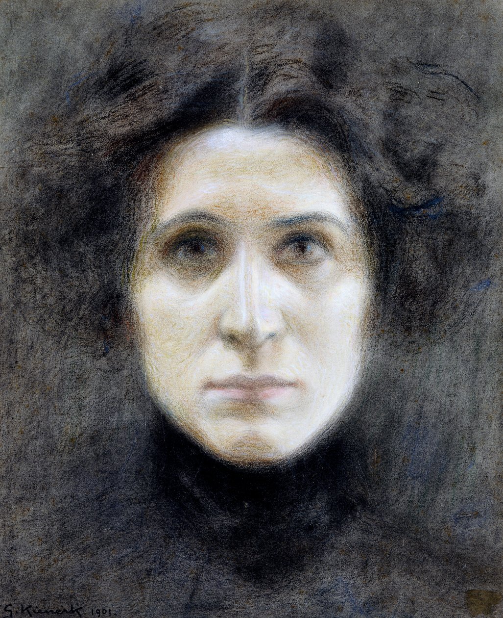 Retrato de Irma Gramatica, de Giorgio Kienerk (1869-1948), hacia 1901, pastel sobre papel, 29x46 cm de Giorgio Kienerk