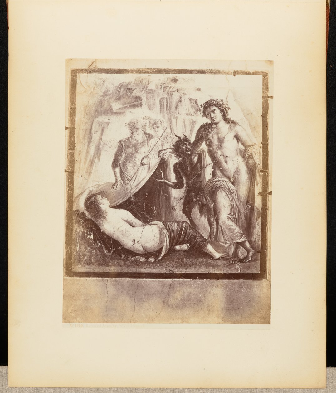Fresco Baco y Ariadna Pompeya de Giorgio Sommer
